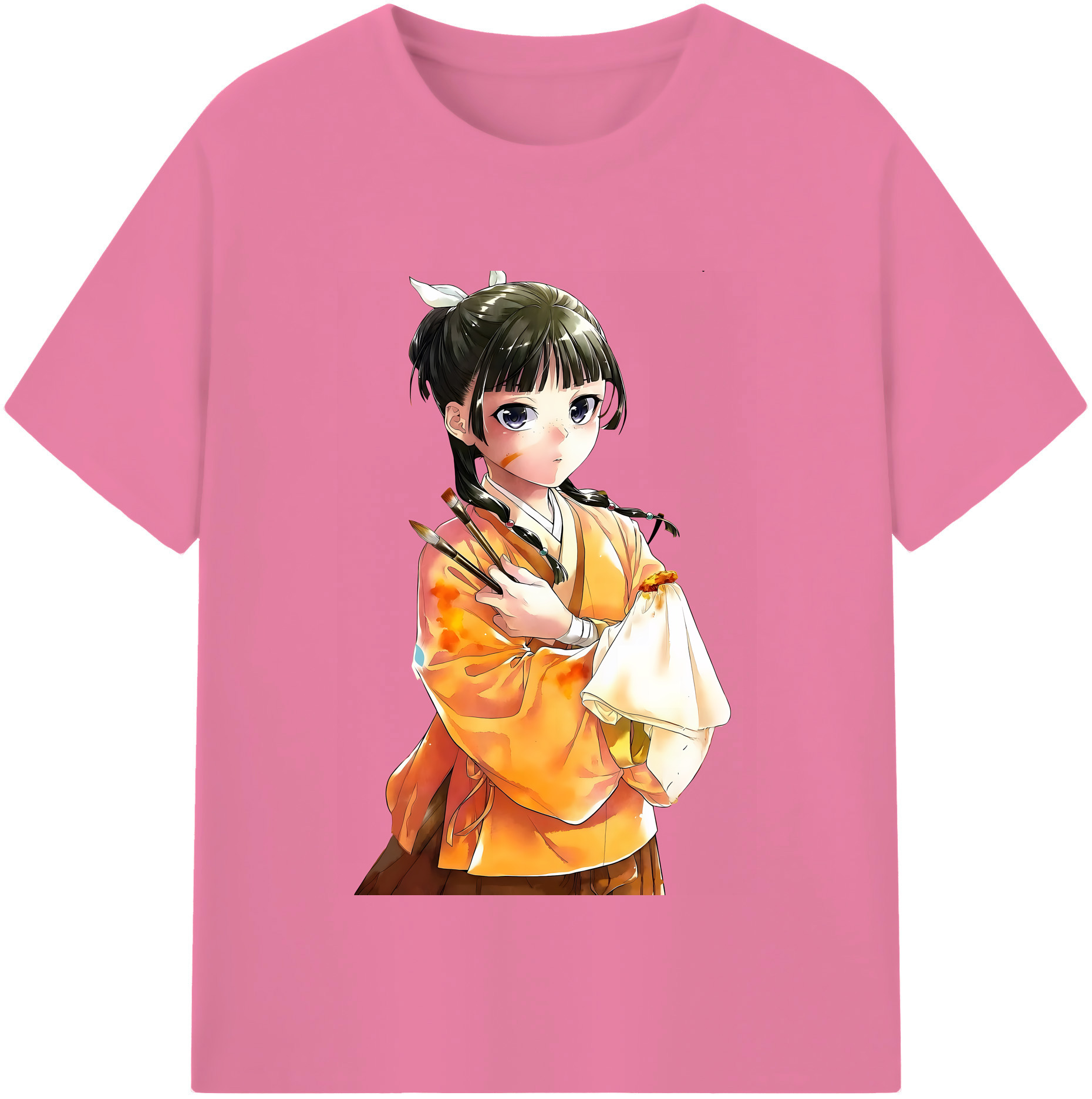 （画像用） 薬屋のひとりごと The Apothecary Diaries 綿100％半袖Tシャツ（フロントプリント）